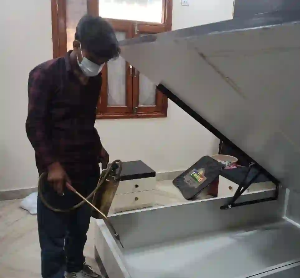 Krishan Kumar of Magadh Pest Control providing professional pest control treatment in Gaya Bihar